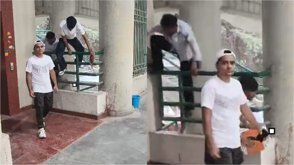 WATCH: Fans Jump Railing To Illegally Enter Arun Jaitley Stadium Without Tickets, Raise Security Concerns Amid BRICS Summit
