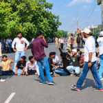 Holkar College Clash Row Escalates In Indore, Karni Sena Blocks AB Road