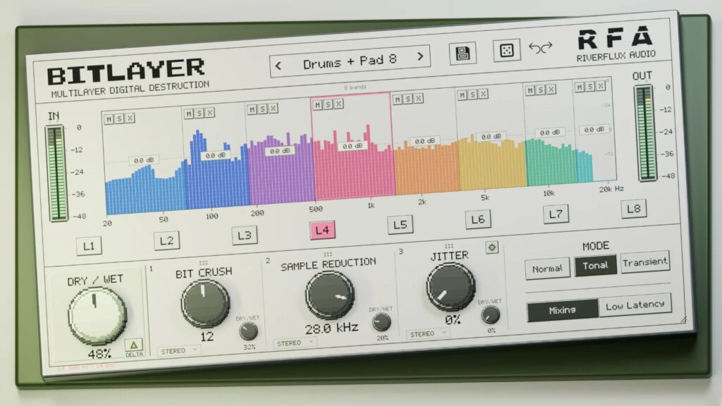 This free multiband bitcrusher is a surgical tool for lo-fi sound design