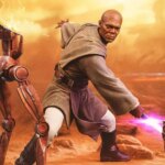 Star Wars: Episode II – Attack of the Clones Mace Windu Art Scale statue unveiled by Iron Studios