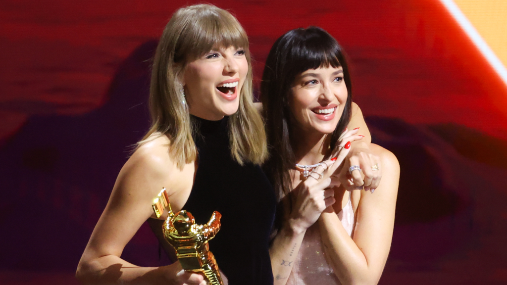 Taylor Swift and Dakota Johnson’s “Patient Zero” Music Video Looks