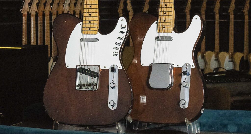 “I have no idea why Gillie wanted his guitars to look like 1950s kitchen cabinets. Maybe it matched his personality or the band’s stage outfits”: Walnut brown, super-rare, these custom-order ’50s Fender Telecasters beg the question – who was Gillie?