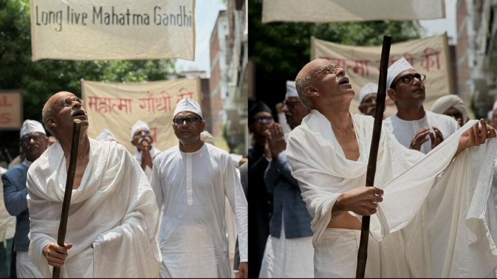 Manoj Bajpayee’s first look as Mahatma Gandhi in Sudhir Mishra-Anubhav Sinha’s next out
