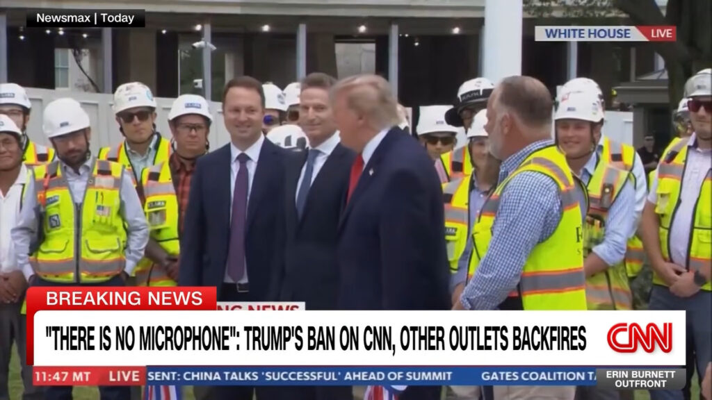 TV pool refuses to cover Trump event in solidarity with banned networks