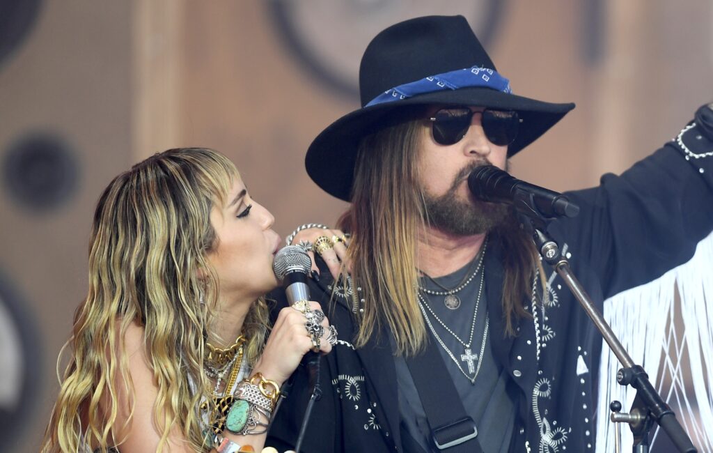 Billy Ray Cyrus reacts to Miley dropping her surname