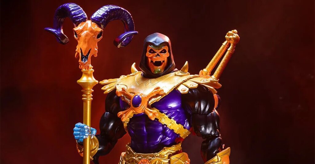 Disco Skeletor joins Mondo’s Masters of the Universe 200X line with deluxe figure