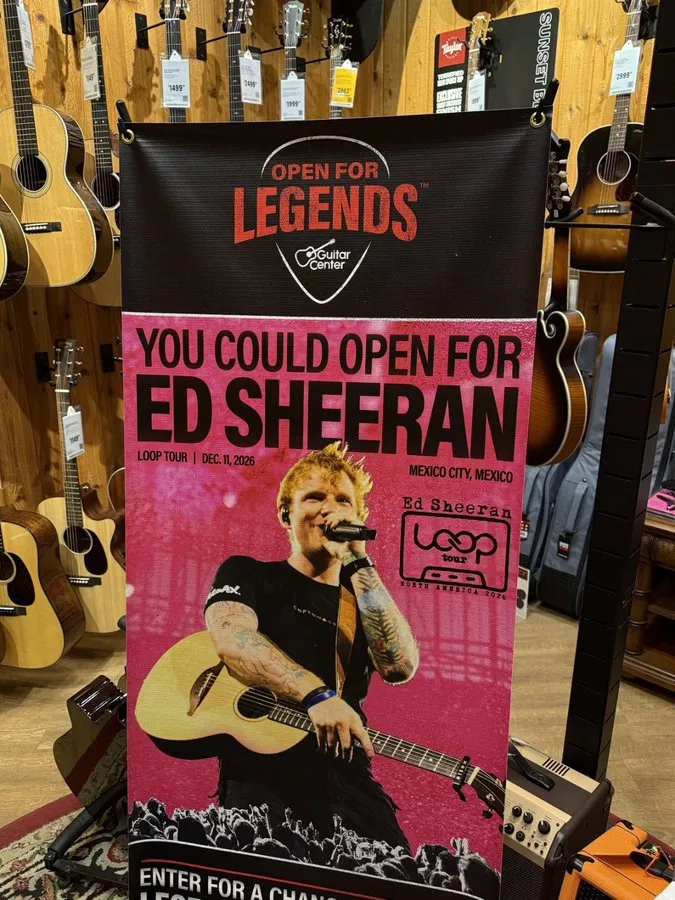 Ed Sheeran Opening Act Contest At Guitar Center Is Real