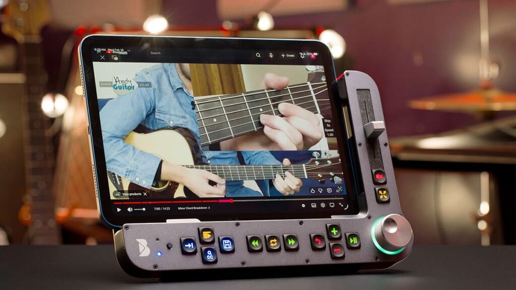 “A control surface for practice”: Benjamin is designed to unlock the potential of YouTube music lessons by making sections easier to loop, navigate and play