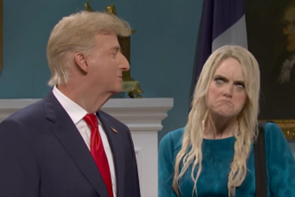 Saturday Night Live mocks Natalie Harp’s obsession with Trump in Season 52 premiere