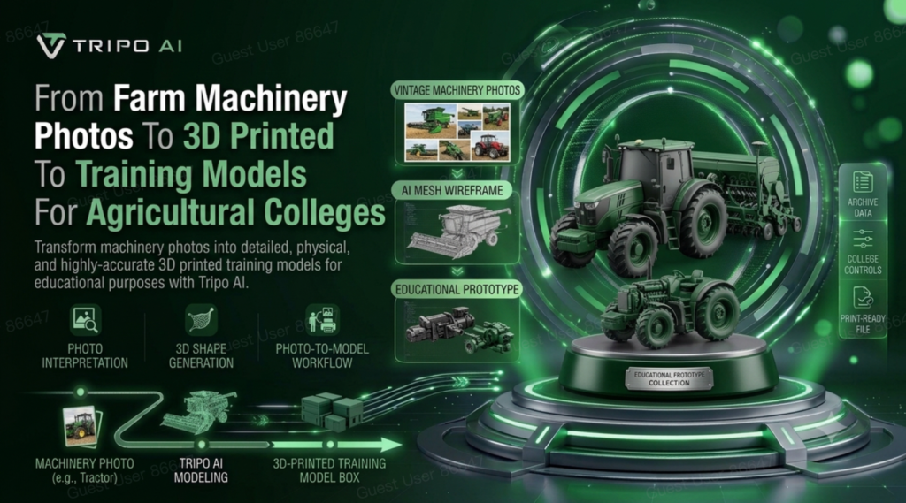 From Farm Machinery Photos To 3D Printed Training Models For Agricultural Colleges