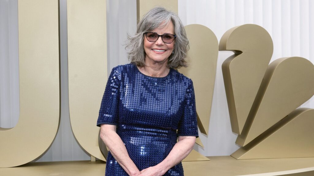 Sally Field Dazzles in Blue Sequin Dress at the 2026 Emmys