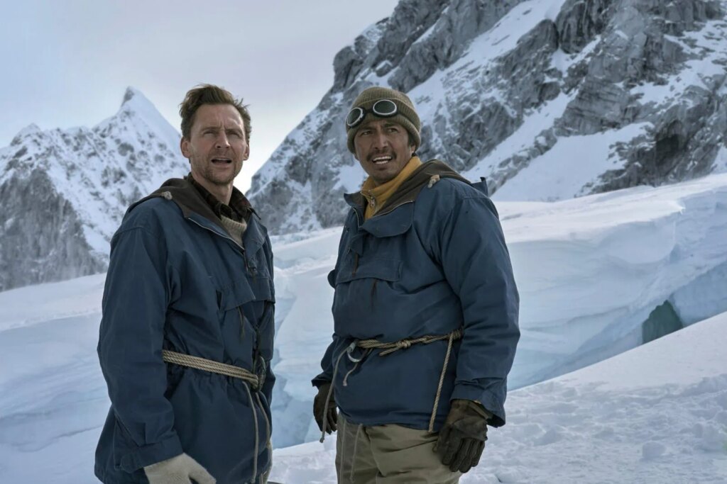Tom Hiddleston and Genden Phuntsok climb Mount Everest in trailer for Tenzing