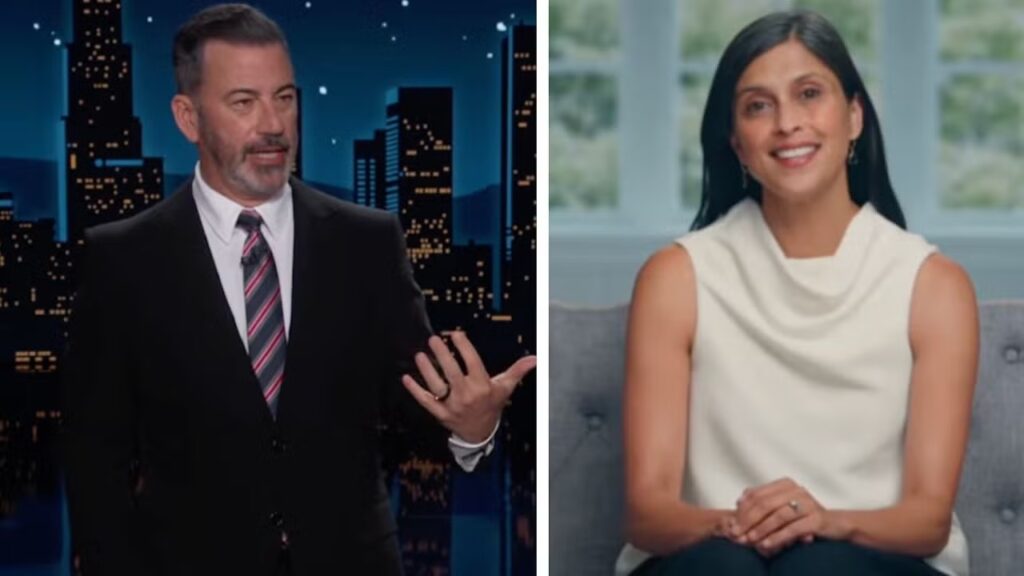 Jimmy Kimmel Edits Usha Vance’s Diaper Bank Ad to Mock Trump’s Age