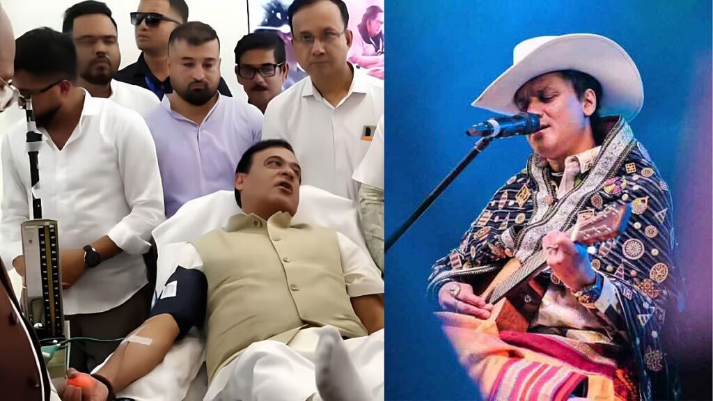 CM Himanta Biswa Sarma Donates Blood At BJP Office In Assam On September 19 To Mark The First Death Anniversary Of Zubeen Garg