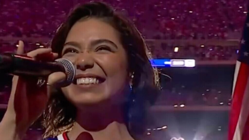Video: Auliʻi Cravalho Sings the National Anthem at Buffalo Bills vs. Detroit Lions Game