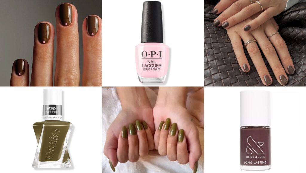 Earthy Colors and Short, Square Nails Are Trending for Fall