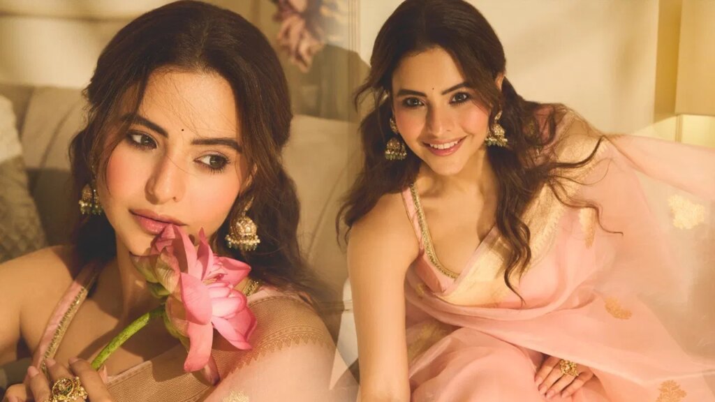 गुलाबी साड़ी में आमना शरीफ का खूबसूरत अंदाज, तस्वीरों से नहीं हटेगी नजर