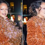 Rihanna Attends the Matières Fécales Paris Fashion Week Show