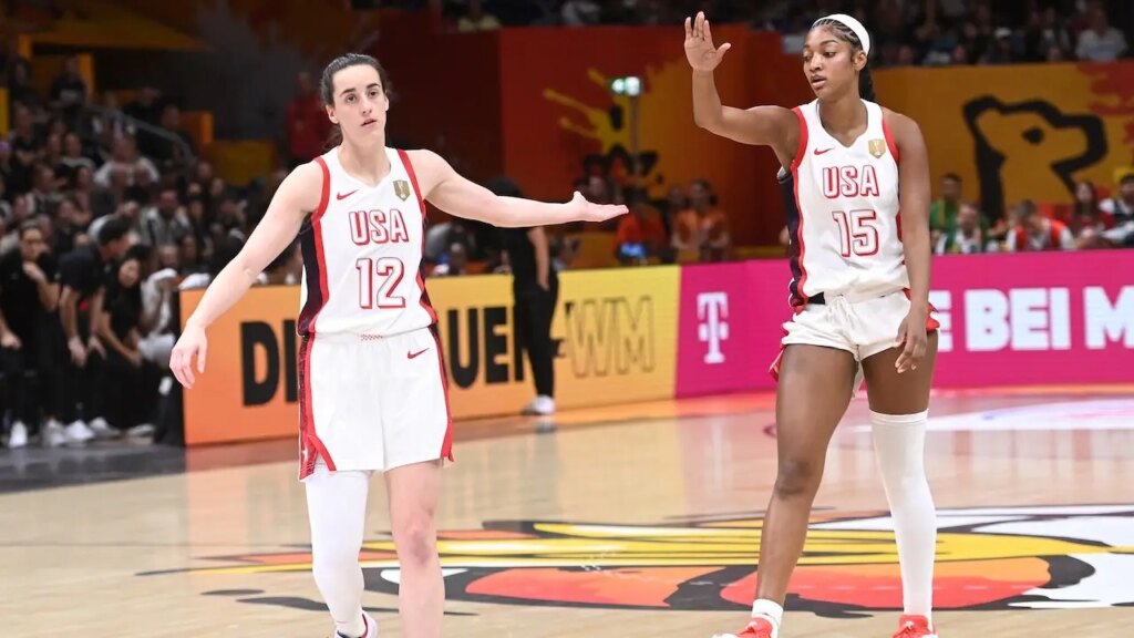 Caitlin Clark says she and Angel Reese have ‘always been friends’ after winning FIBA Women’s World Cup