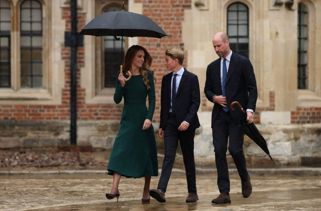 Prince William & Kate accompany Prince George for his first day at Eton