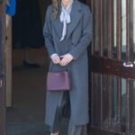 Princess Kate wore Jigsaw & a jaunty ponytail to visit the West Sussex minibus