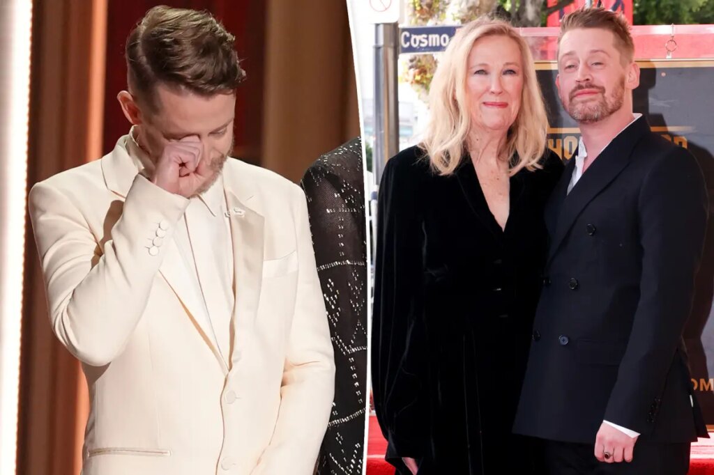 Macaulay Culkin chokes up during Catherine O’Hara tribute at 2026 Emmys