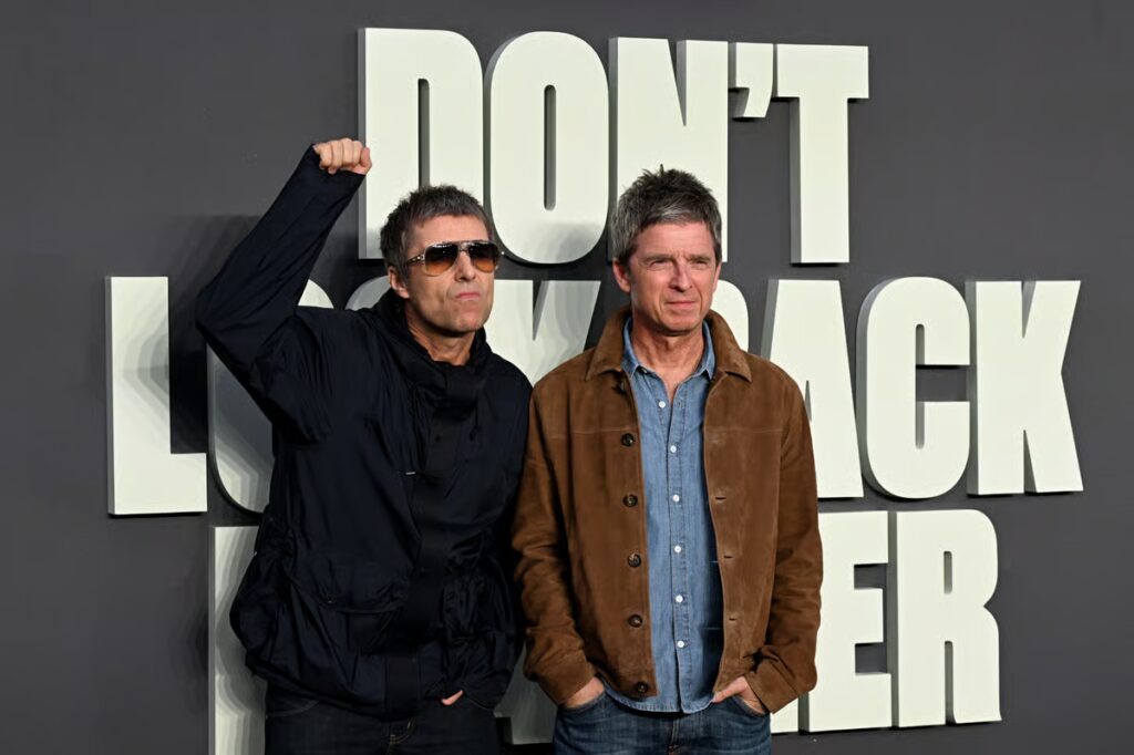 Liam and Noel Gallagher attend London premiere of Oasis documentary film Don't Look Back In Anger
