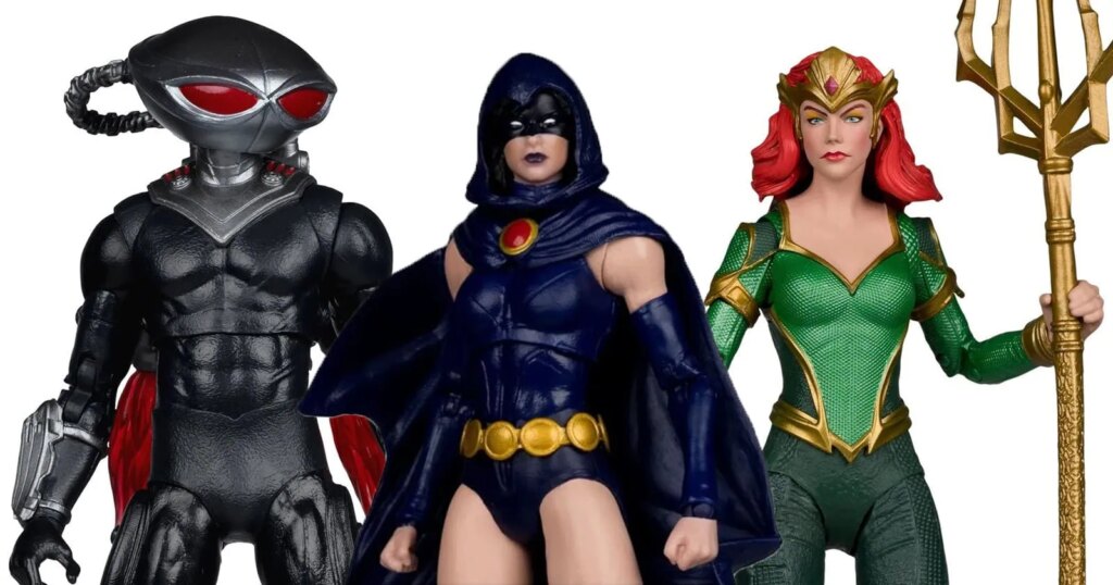 Raven, Black Manta and Mera McFarlane Collector Edition DC Multiverse figures launch pre-orders