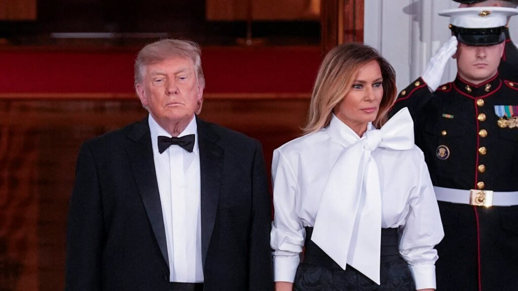 Melania Trump ‘Emotionally Distant’ from Donald at State Welcome