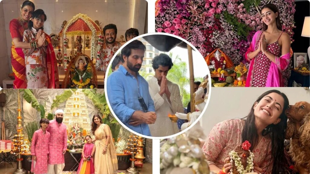 अनन्या पांडे, रश्मिका मंदाना से सोनू सूद तक…इन बॉलीवुड सितारों ने घर में किया गणपति का स्वागत