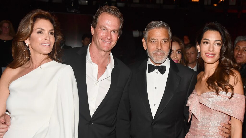 George Clooney & Wife Amal Reportedly Take Shifts Supporting Friends Cindy Crawford & Rande Gerber After Son Presley Dies | Just Jared