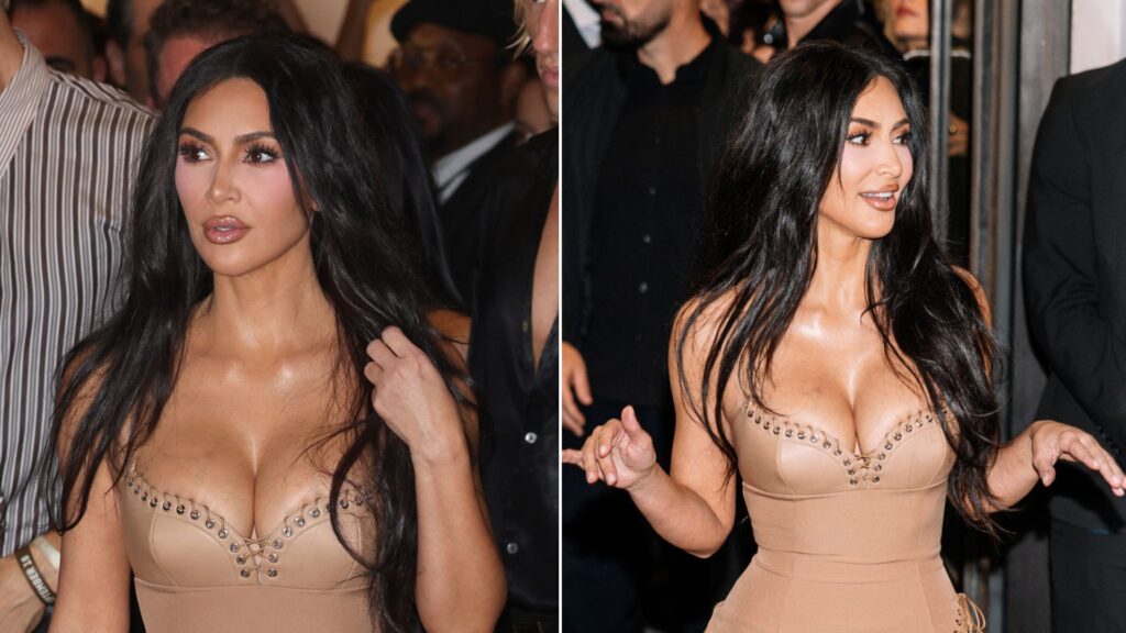 All Eyes Are on Kim Kardashian’s Naked Mermaid Dress at LFW