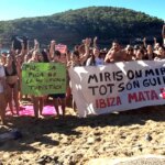 Some 100 Ibiza residents occupied their beach due to tourist overcrowding