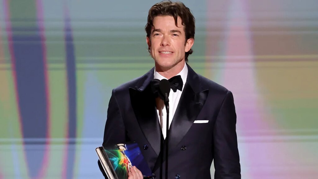 John Mulaney Gets Bleeped During Explicit Joke at the 2026 Emmy Awards—Here’s What He Said | Just Jared