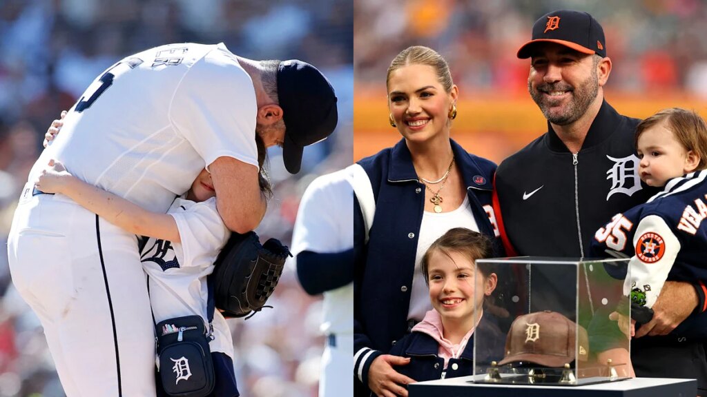 Justin Verlander’s Daughter Gives Him an On-Field Hug During Final Baseball Game Ever | Just Jared