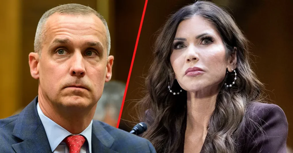 EXCLUSIVE DETAILS: Kristy Noem Lover Corey Lewandowski Branded 'Criminal and Corrupt’ After He 'Extorted Money' From Foreign Countries While Acting as DHS 'Shadow Secretary'