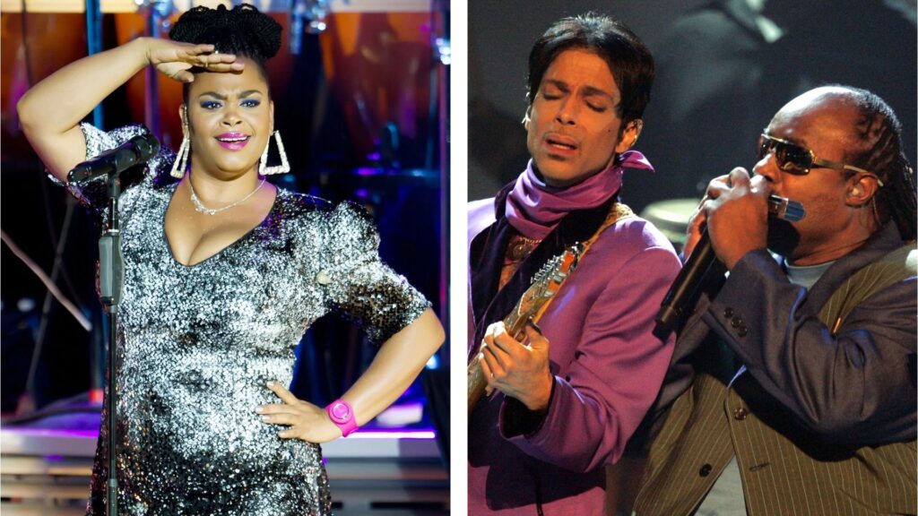“Prince is singing the words that came to me last night like they came to him. Word for word. Stevie Wonder’s beatboxing and Prince is singing this song. I think I just had my mouth open”: Jill Scott had the “best night of my life” with two music legends