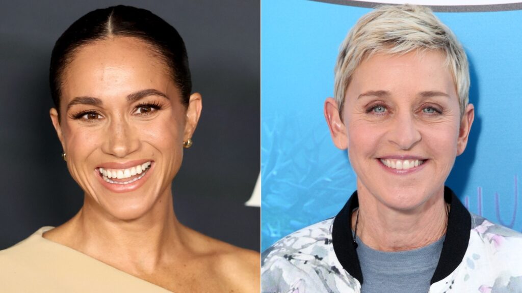 Meghan Markle Finds A Famous Friend In Ellen DeGeneres During A Rare UK Outing