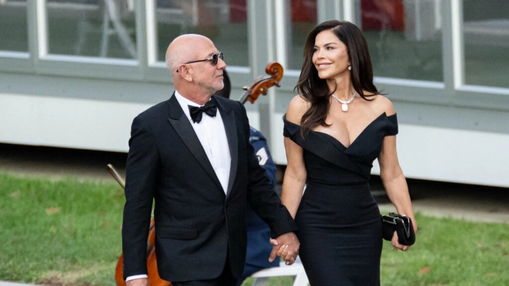 Lauren Sánchez’s Deep Plunging Gown At State Dinner Slammed