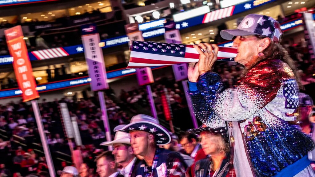 Republican Midterm Convention Is Trumpapalooza, But No One Mentions His War in Iran