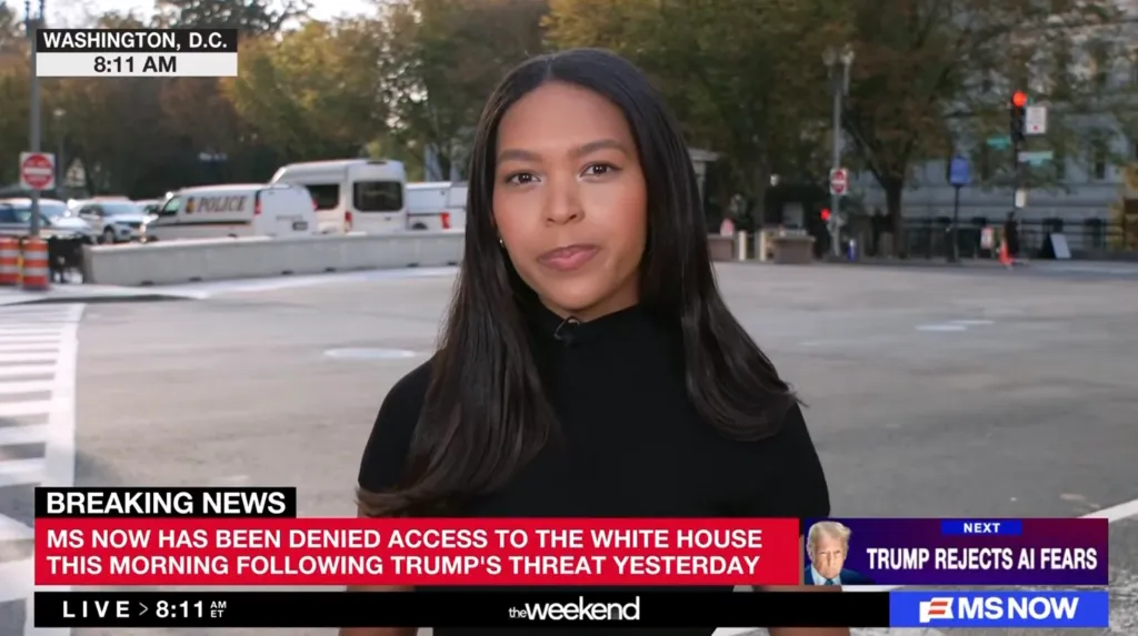 MS Now Journalists Denied White House Entry Following Trump’s Ban