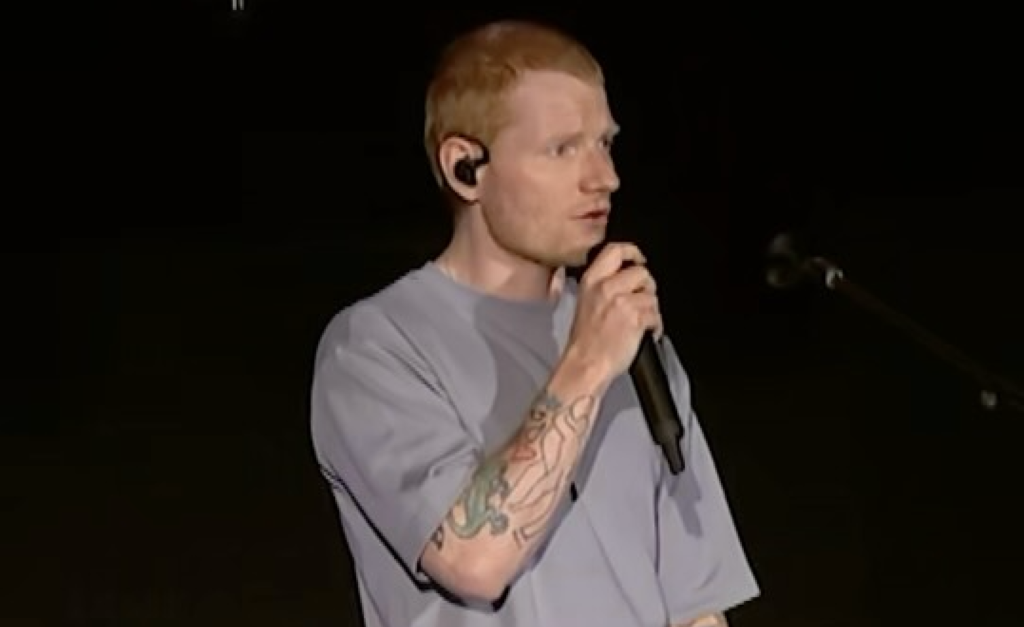 Ed Sheeran Returns To The Stage With Speech About Israel And Palestine