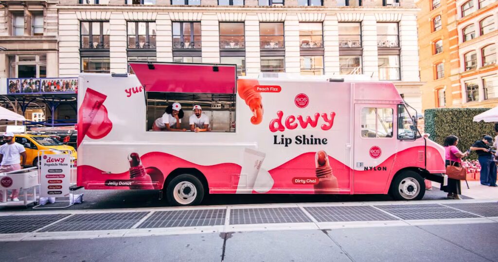 eos Just Took Over SoHo With Their Dewy Pop-Up Truck