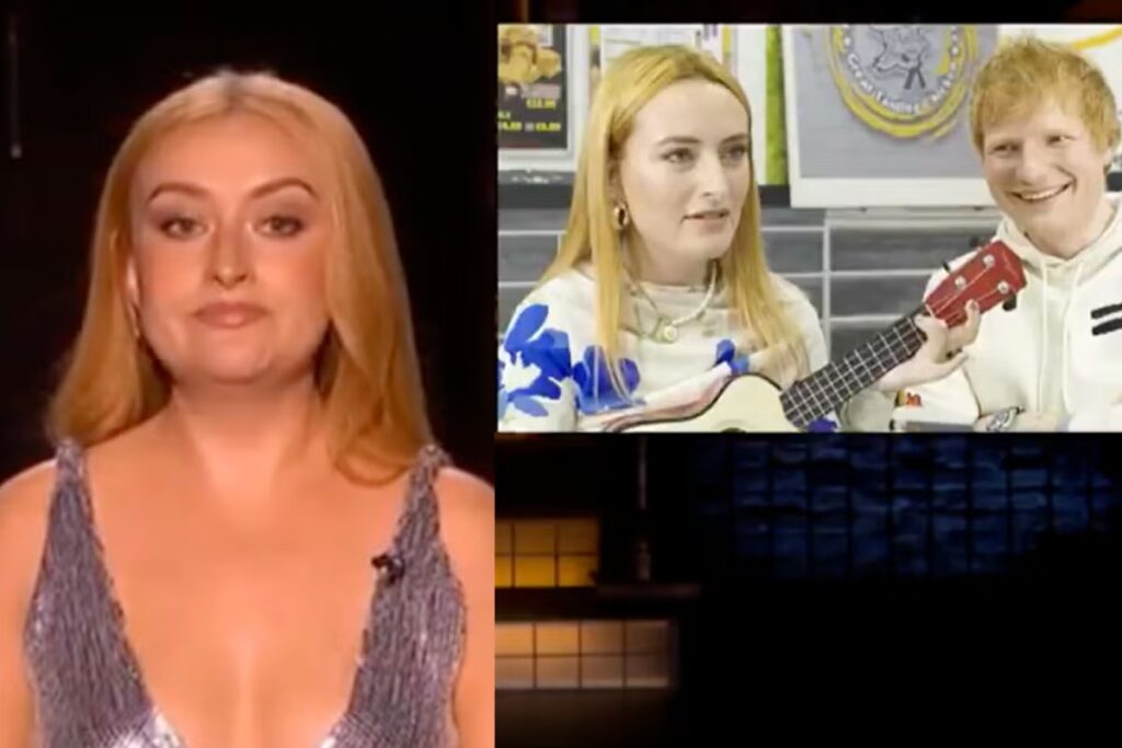 Ed Sheeran branded a ‘red-headed puppet’ by Amelia Dimoldenberg in scathing SNL UK opening monologue