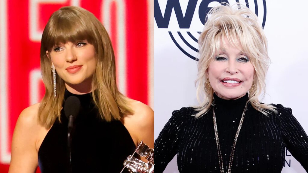 Taylor Swift Dedicates Video of the Year Award to ‘Ultimate Showgirl’ Dolly Parton at MTV VMAs 2026 | Just Jared