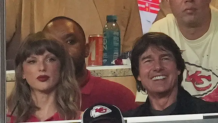 Six Degrees of “Digger”: How Tom Cruise Wound Up in Taylor Swift’s Box at KC Chiefs Game, at Her Wedding, and on Kelce Brothers Podcast