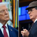 Stephen Colbert dodges Trump question after Emmy win for ‘Late Show’