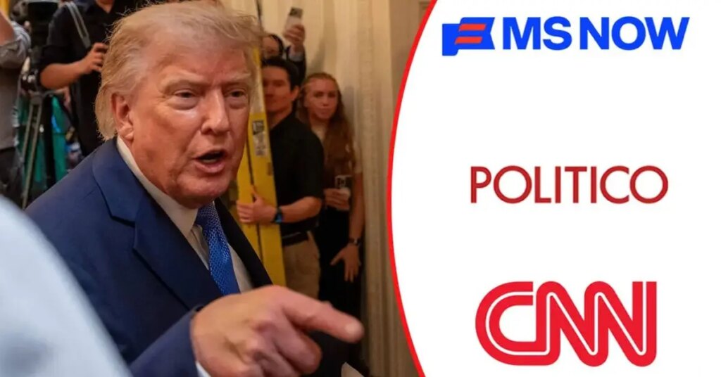 Trump Faces Media Pushback as 50+ Groups Back CNN, Politico and MS NOW