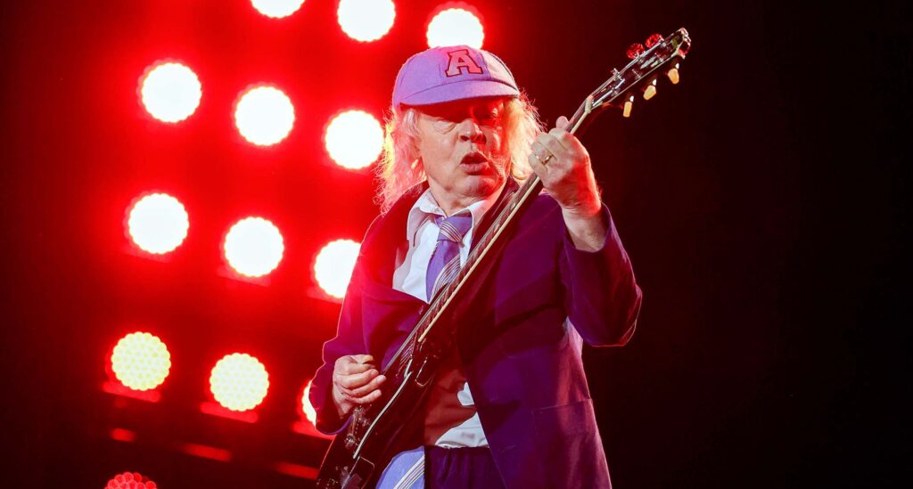 Angus Young goes viral for ‘forgetting’ solo he actually nails