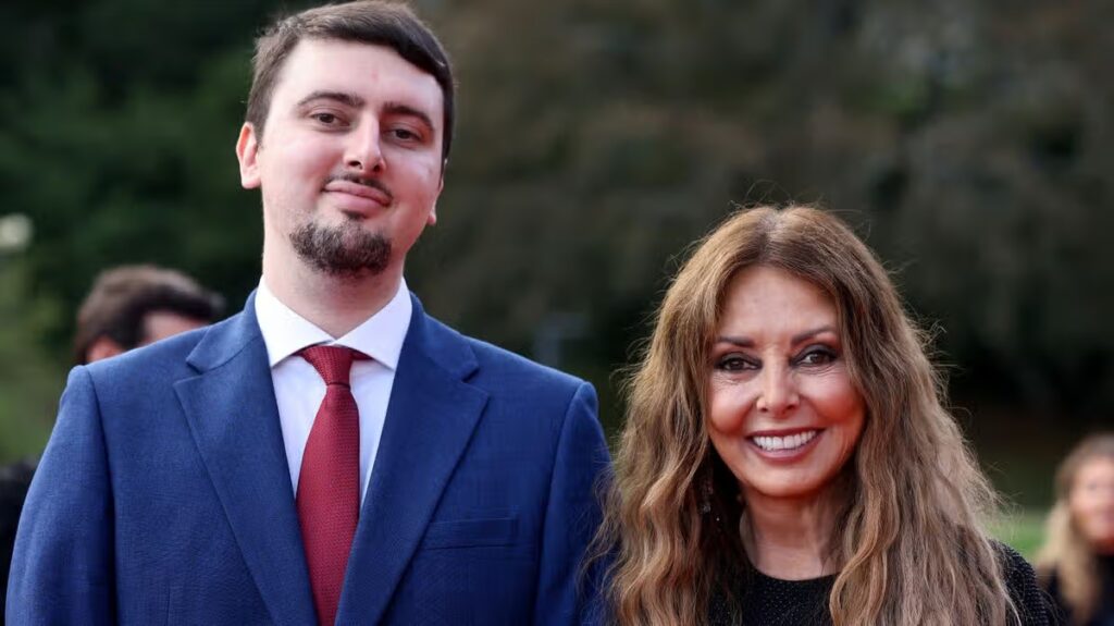 Carol Vorderman makes rare red carpet appearance with son at BAFTA Cymru Awards